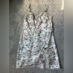 Victoria's Secret
Pink Logo Slip Dres... Chic Script Print Slip Dress size Small